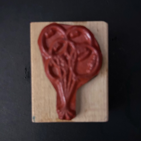 Lot of 2 Wood Stamps (Balloon Bunch, Confetti Fun) - Picture 4 of 6
